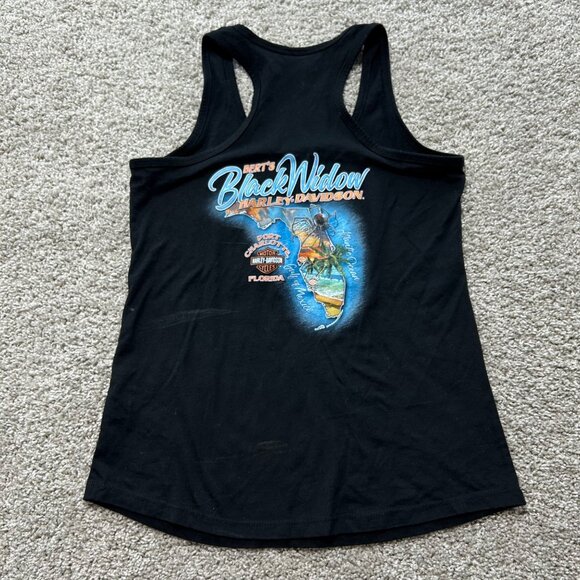Harley-Davidson Women's Sz Medium Canotta  Ice Cold Tank Top - Picture 4 of 7